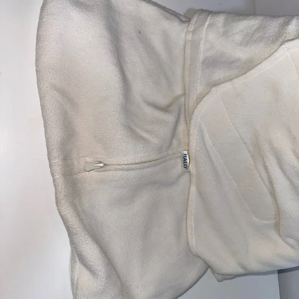 Halo SleepSack‎ Swaddle Newborn 0-3 Months Cream Micro Fleece Adjustable Wrap